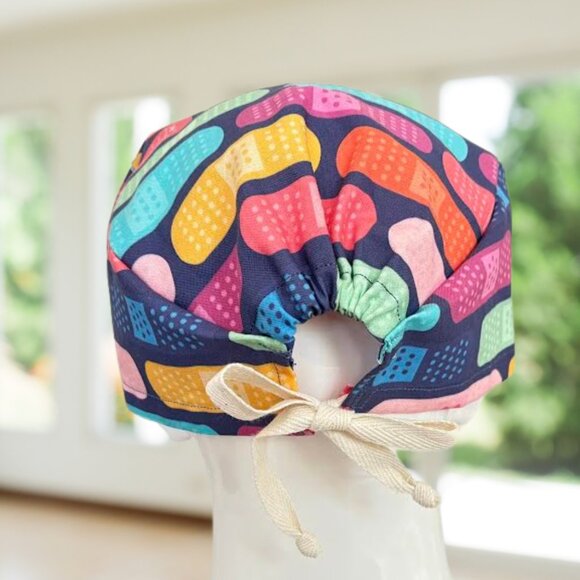 PREMIUM  Band-Aid Scrub Cap| Scrub Hat| OR Scrub Cap| CRNA Surgical Cap|MD|NP - Picture 2 of 4